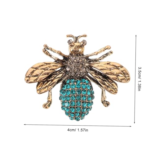 Ipetboom Bienenbrosche Retro Stil Lapel Pin aus Schimmerndes Design Modischer Schmuck für Frauen Passend zu Pullovern Kleidern Schals und Taschen von Ipetboom
