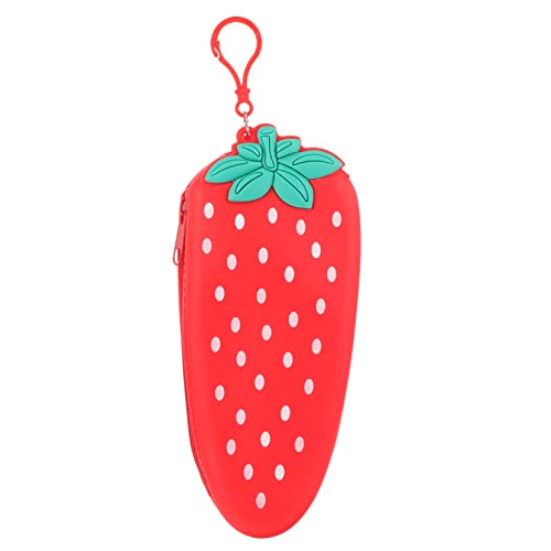 Ipetboom Süßer Erdbeer-federmäppchen Silikon Cute Pencil Bag Für Mädchen Und Schüler Leicht Langlebig Glattem Reißverschluss Für Schule Und Büro Ipetboom Süßer Erdbeer-federmäppchen Silikon Cute Pencil Bag Für Mädchen Und Schüler Leicht Langlebig Glattem Reißverschluss Für Schule Und Büro von Ipetboom