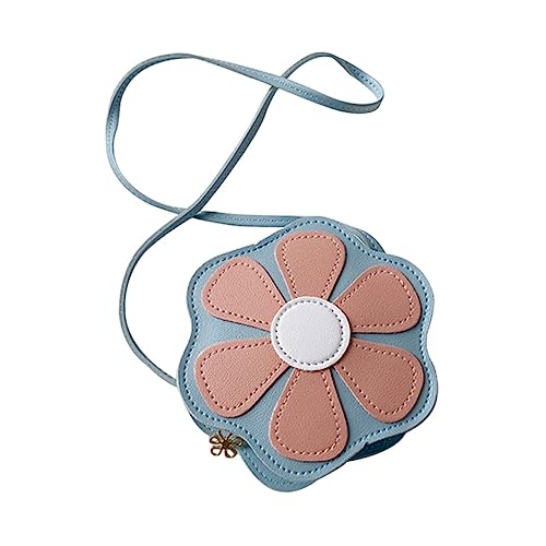Ipetboom Blumenförmige Kindertasche Aus Pu-Material Umhängetasche Für Mädchen Kleine Outdoor-Tasche Mit Großem Stauraum Für Münzen Kleingeld Und Karten Vielseitig Tragbar Als Schulter Oder von Ipetboom