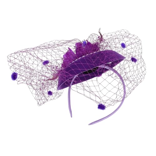 Ipetboom Blumen-mesh-stirnband Mini-fascinator Hutclips Für Teeparty Elegantes Hochzeits-haar-accessoire von Ipetboom