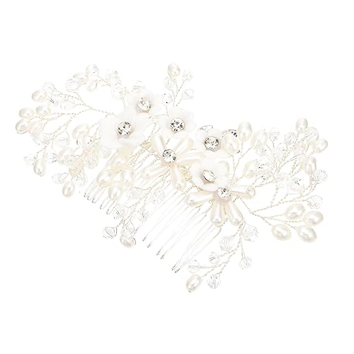 Ipetboom Braut Haarspange Blumen strass kamm haarschmuck Hochzeit Haarspange Braut Kopfschmuck Tiara Hochzeitshaar-Kopfschmuck Kopfschmuck aus Blumenhaar Koreanische Version Kopfbedeckung von Ipetboom