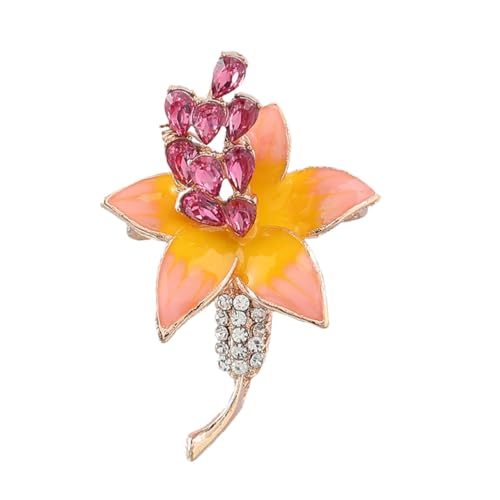 Ipetboom Blumenbrosche Anstecknadel Anstecker Strasssteine ​​Anstecknadeln Party Brosche Blumen Hochzeit Ausgefallene Brosche Für Damen Floral Große Dekorative Brosche Anstecknadel von Ipetboom