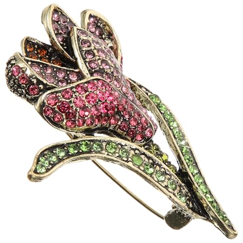 Ipetboom Blumenbrosche für Frauen Rosen Anstecknadel mit Strass für Kleidung Anzug und Schal Hochwertiger Schmuck für Besondere Anlässe Langlebig und als von Ipetboom