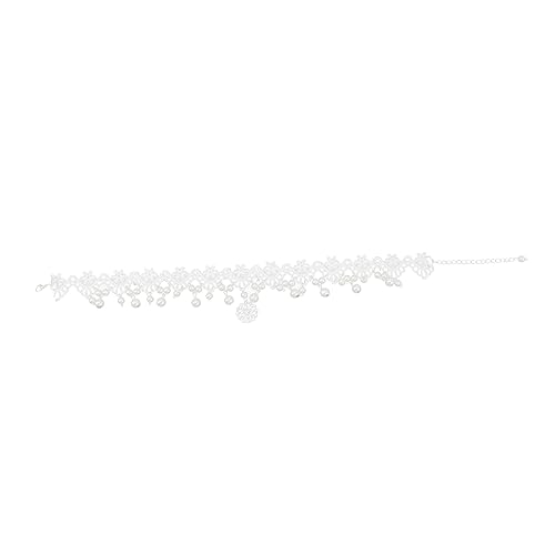 Ipetboom Blumenmädchen Hochzeit Stirnband Haarschmuck für die Braut weißer Halsreif kinder haarschmuck hair accessories for Haarschmuck für die Hochzeit Blumenmädchen-Stirnband Perle von Ipetboom