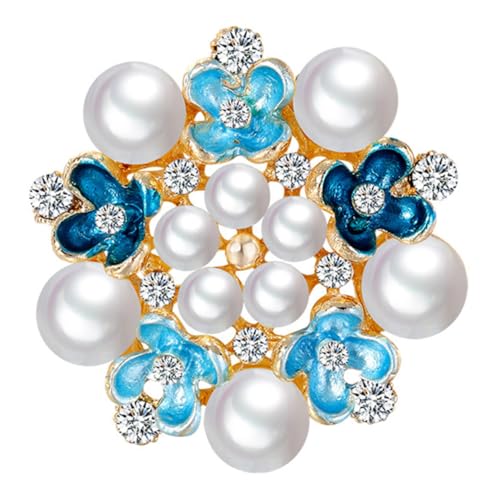 Ipetboom Blumenstrauß Brosche für Frauen Rhinestone Anstecknadel Perfektes Accessoire für Hochzeiten Partys Besondere Anlässe Robustem Langlebigem Material von Ipetboom