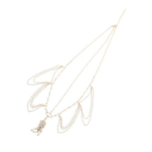 Ipetboom Bohemian Vintage Perlen Haarkette aus Filigraner Kopfschmuck mit Glänzender Kette Haarband Accessoires für Damen Fotografie Dekoration Ipetboom Bohemian Vintage Perlen Haarkette aus Filigraner Kopfschmuck mit Glänzender Kette Haarband Accessoires für Damen Fotografie Dekoration von Ipetboom