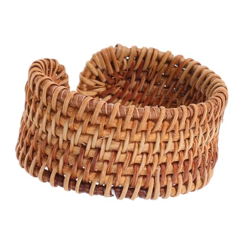 Ipetboom Boho Flechtarmband Handgefertigt Leichtes Rattan Geflochtenes Armband Damen Sommer Strand Schmuck Ethno Statement Chunky Accessoire von Ipetboom