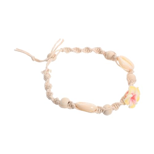Ipetboom Boho Fußkettchen für Frauen Verstellbar Handgefertigt mit Muscheln und Holzperlen Strand Schmuck für Damen und Mädchen von Ipetboom