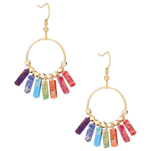 Ipetboom Bohemia-stil Ohrringe Mit Buntem Türkisanhänger Ohrschmuck Für Frauen Und Mädchen Einzigartiges Design Für Ausgehen Und Partys von Ipetboom
