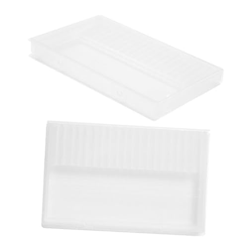 Ipetboom 2stücke Teiliges Maniküre Aufbewahrungsbox Für Nagelbohrer Und Schleifköpfe Tragbarer Organizer Mit Staubschutz Für Nagelstudios Und Professionelle Nutzung von Ipetboom