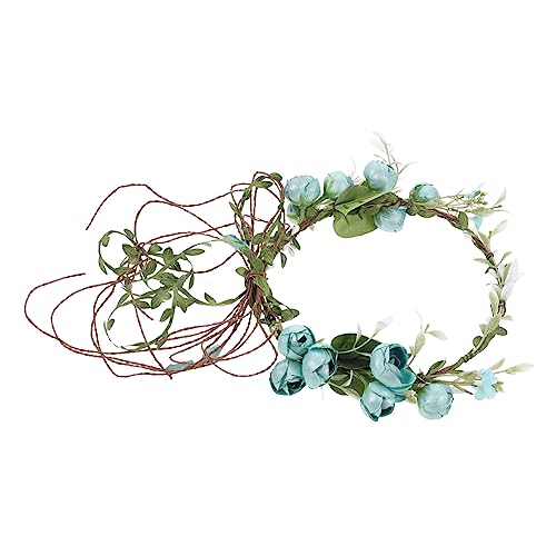 Ipetboom Braut Blumen Haarband Braut Stirnband Haargummis Für Frauen Braut-stirnband Mädchen Stirnbänder Haargummis Für Mädchen Haarbänder Stoff Damen Blumenkopfschmuck Blumenmädchen von Ipetboom