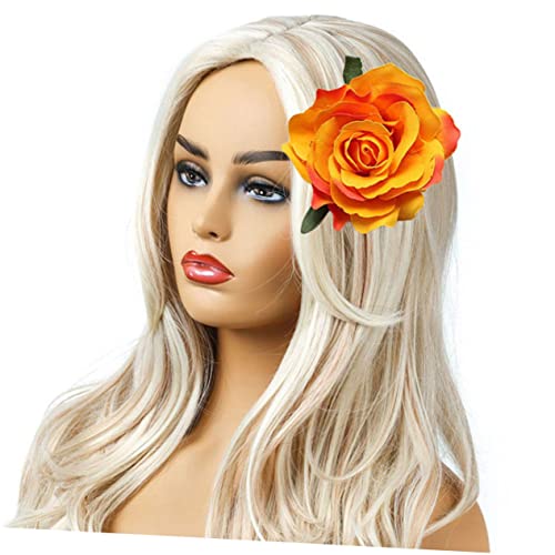 Ipetboom Braut Haarspange 8St rosafarbene Haarspange Dekorationen für Hochzeitszeremonien Haarschmuck für Frauen Hochzeit Haarnadel Tiara Frauen Stoffdekoration Brosche aus Stoff Jahrgang von Ipetboom