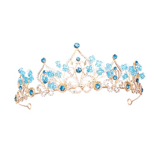 Ipetboom Braut Stirnband 1Stk Krone Haarschmuck für Kleinkinder für Mädchen Braut-Tiara Haarband Stirnband Tiara- Partytiara für kleines Mädchen Kristall Kopfbedeckung Haarring von Ipetboom