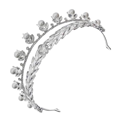 Ipetboom Braut Tiara mit Funkelnden Kristallen Silbernes Kopfstück für Hochzeit und Festlichkeiten Stilvoller Haarschmuck für Brautjungfern und Besondere Anlässe Leicht und Komfortabel zu von Ipetboom