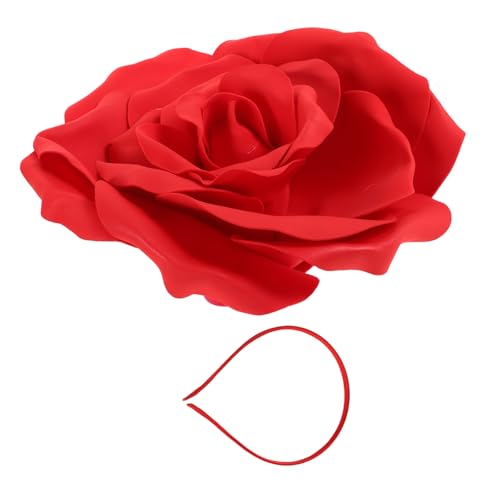 Ipetboom Exaggerated Haaraccessoire Für Hochzeiten Und Maternity Fotoshootings Große Blütenkrone Rot Haarschmuck Für Für Und Besondere Anlässe von Ipetboom