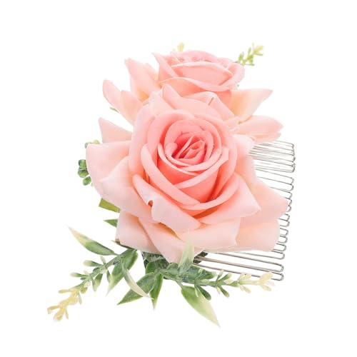 Ipetboom Braut-haar-accessoires Hochzeitskleid Metall-haarkämme Für Frauen Dekorative Haarspange Seitliche Haarspange Künstliche Blume Haarnadel Blumendesign von Ipetboom