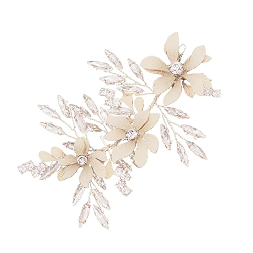 Ipetboom haarschmuck dekorative Haarspangen für die Hochzeit Brautblume Haarspange Tiara Kopfschmuck für die Braut Hochzeitskopfschmuck Handbuch schmücken Stirnband Kopfbedeckung Damen von Ipetboom