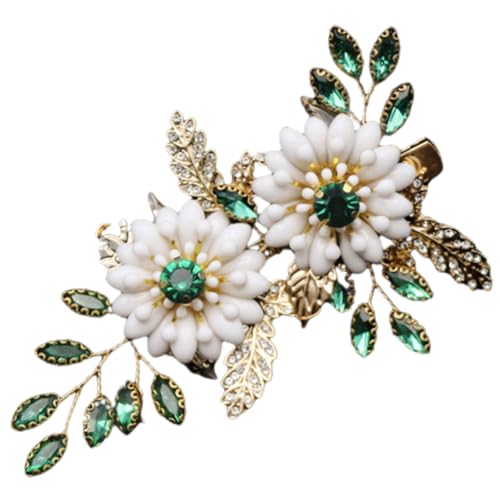 Ipetboom Bridal Hair Clip Mit Blumenverzierung Handgemachte Haarspange Für Damen Hochzeitsaccessoire Für Bräute Und Brautjungfern Elegant Und Sicher Für Besondere Anlässe Wie von Ipetboom