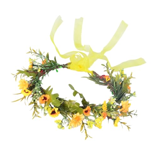 Ipetboom Brautkranz Blumenhaarbänder Brautblumenkranz Frauen- Blumen- Stirnband. Böhmen Blumenkopfschmuck Boho Haargirlande. Brauthaar- Reifen Kind Haarschmuck Eisen Hochzeit von Ipetboom