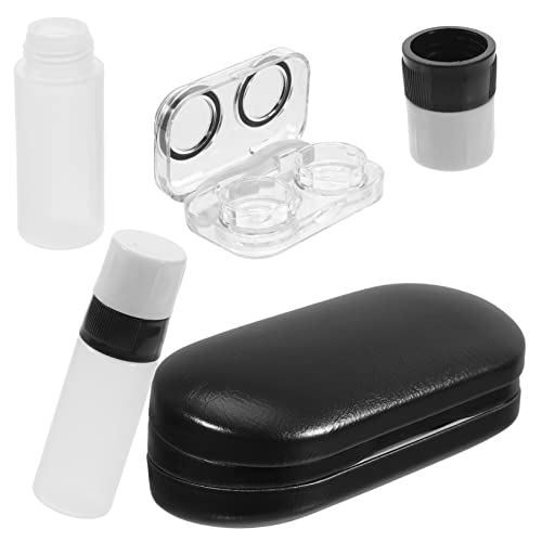 Ipetboom Brillenbox Aus Pu Für Mehrere Brillen Doppellagiges Brillenetui Tragbarer Linsen-Organizer Mit Pinzette Und Schützende Brillenetui von Ipetboom