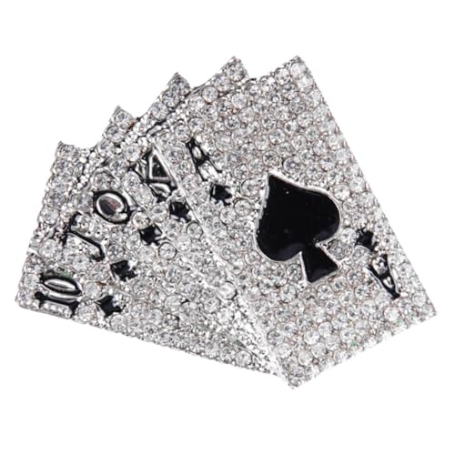 Ipetboom Brosche Aus Legierung Broschen Für Damen Broschennadeln Damenbrosche Spielkartenbroschen Spielkarten Reversclip Broschenclips Strass Spielkartenbrosche Schalclip Ipetboom Brosche Aus Legierung Broschen Für Damen Broschennadeln Damenbrosche Spielkartenbroschen Spielkarten Reversclip Broschenclips Strass Spielkartenbrosche Schalclip von Ipetboom