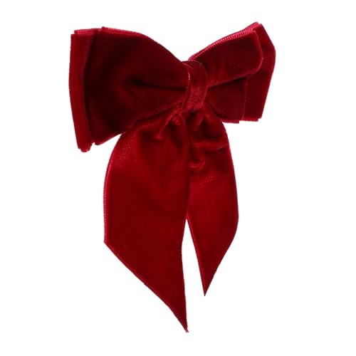 Ipetboom Brosche Mit Schleife Aus Samt Brosche Für Kleidung Elegant Brosche Für Frauen Schleifenbroschen Für Reversnadel Mit Schleife Bogen Krawatte Rot Samtstoff von Ipetboom