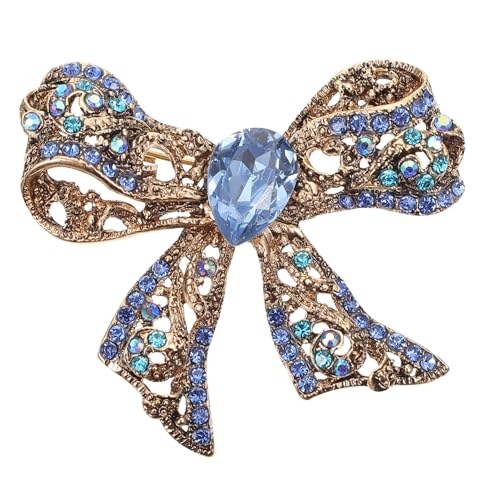 Ipetboom Brosche Pin mit Schleifenmotiv Dekorative Anstecknadel für Kleidung Schal Stola Elegantes Design für Besondere Anlässe Wie Geburtstage Valentinstag Langlebig Korrosionsbeständig von Ipetboom