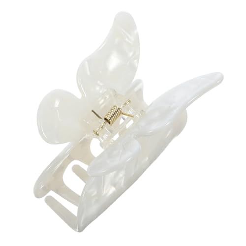 Ipetboom Butterfly Haarklammer aus Langlebigem Material Multifunktional für Dutt und Hochsteckfrisuren Stilvolle Perlmuttfarbe Stilvoller Haarschmuck für Damen und Vielseitige von Ipetboom