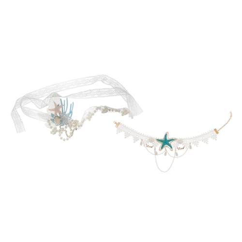 Ipetboom Charm-halskette Mit Muschel Und Haarband-set Für Frauen Stilvolles Für Teenager-mädchen Ipetboom Charm-halskette Mit Muschel Und Haarband-set Für Frauen Stilvolles Für Teenager-mädchen von Ipetboom