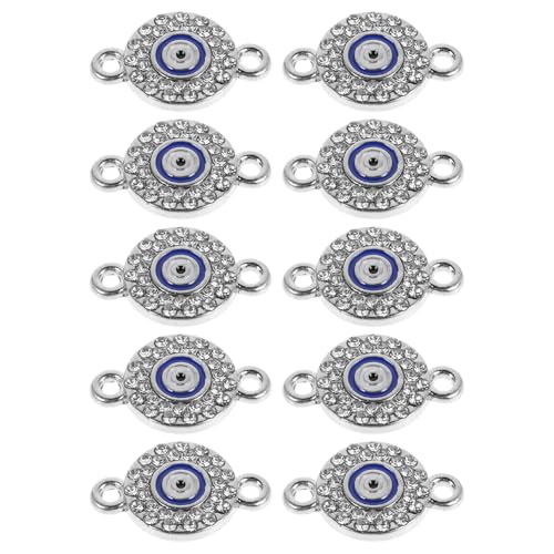 Ipetboom Charms Zum Basteln Von Armbändern Mit Bösem Blick 10 Stück Schmuckverschluss Aus Legierung Modeschmuckverbinder Für Armbänder Ipetboom Charms Zum Basteln Von Armbändern Mit Bösem Blick 10 Stück Schmuckverschluss Aus Legierung Modeschmuckverbinder Für Armbänder von Ipetboom