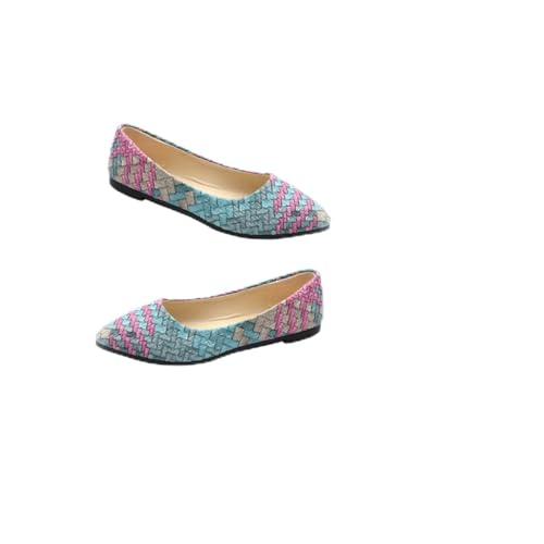 Ipetboom Chic Loafers Damen Flache Schuhe mit Atmungsaktiver Oberfläche Klassische Jahreszeiten Schuhe mit Weicher Sohle Bequeme Slip für Alltag Shopping und Arbeit Absatz von Ipetboom