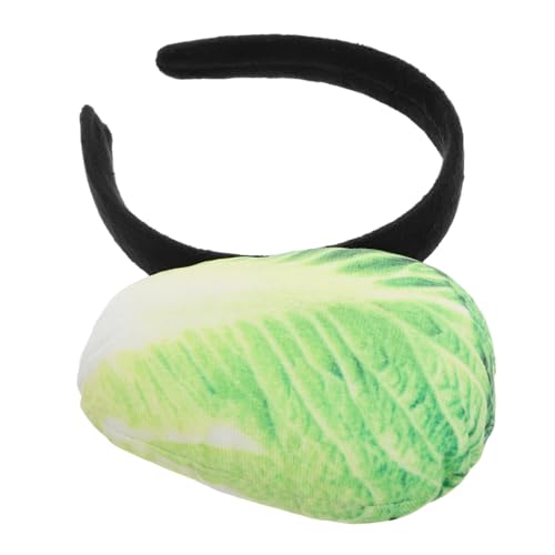 Ipetboom Chinakohl-stirnband Aus Simuliertem Gemüse Elastischer Haarreif Für Cosplay-kopfbedeckung Vielseitig Einsetzbarer Kopfwickel Hübscher Party-haarschmuck von Ipetboom