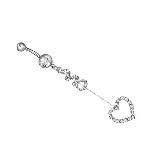 Ipetboom Chirurgenstahl Bauchnabelpiercing mit Stilvollem Zirkonia Herzanhänger Modisch und Langlebig Komfortabler Körperschmuck für Damen und Herren Ipetboom Chirurgenstahl Bauchnabelpiercing mit Stilvollem Zirkonia Herzanhänger Modisch und Langlebig Komfortabler Körperschmuck für Damen und Herren von Ipetboom