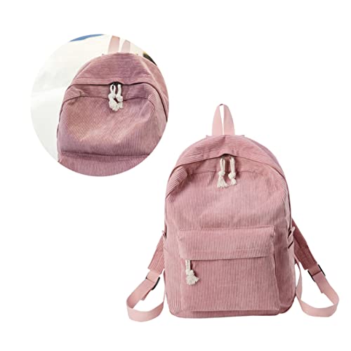 Ipetboom Cord-Rucksack Für Damen Und Mädchen Multifunktionstasche Mit Diebstahlschutz Großer Stauraum Für Bücher Lebensmittel Wasserflaschen Und Kosmetika Campustasche Und Studentenrucksack von Ipetboom