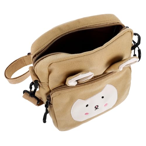Ipetboom Creative Cartoon Rabbit Crossbody Bag for Durable Canvas Shoulder Purse for Daily Use Travel and Outdoor Activities von Ipetboom