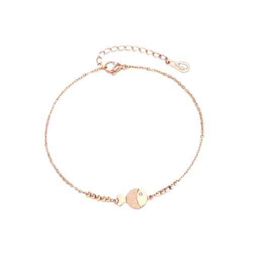 Ipetboom Creative Fisch Anhönger Fußkettchen Damen Elegant Verstellbar Modisch Fuß Schmuck von Ipetboom