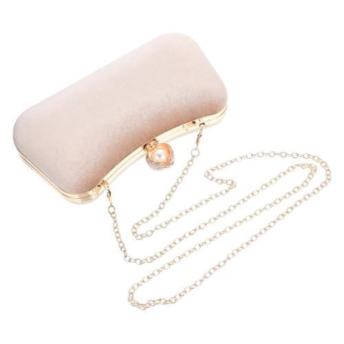 Ipetboom Damen Abendtasche mit Zarter Perlenverzierung Leichte Clutch Handtasche für Bankett und Party Große Kapazität für Schlüssel Kosmetik Vielseitig für Shopping und Freizeit Geeignet von Ipetboom