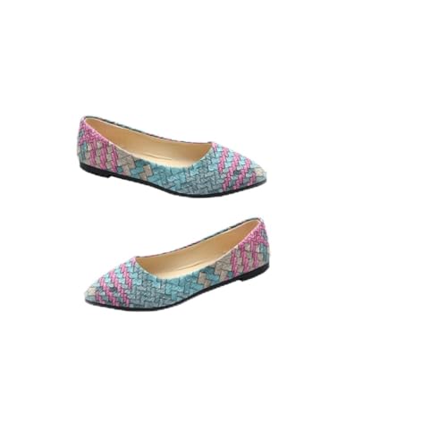 Ipetboom Damen Ballerinas Flach Spitz Casual Pumps Komfortable Alltagsschuhe Atmungsaktive PU Flats für Frühling Sommer Herbst Winter Vielseitige Leichte Freizeit Schuhe von Ipetboom