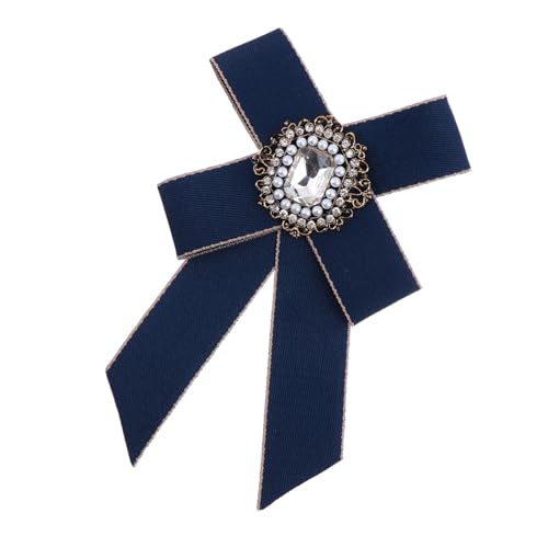 Ipetboom Damen Brosche Schleife mit Funkelnden Strasssteinen Stilvolles Vintage Anstecknadel Ornament für Kleidung Vielseitiges Accessoire für Blusen Röcke und Mäntel Perfektes von Ipetboom