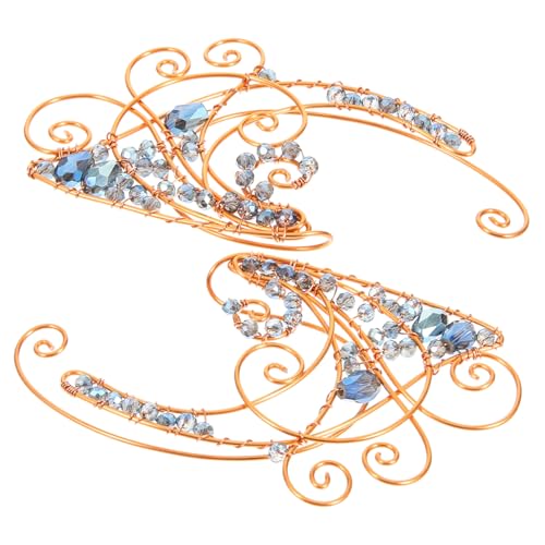 Ipetboom Damen Elfen Ohrmanschetten Ohrclips aus Zarte Handgefertigte Ear Wrap Ohrringe Leichte Elfen Ohrklemmen für Party Geburtstag Cosplay Ohrschmuckgeschenke von Ipetboom