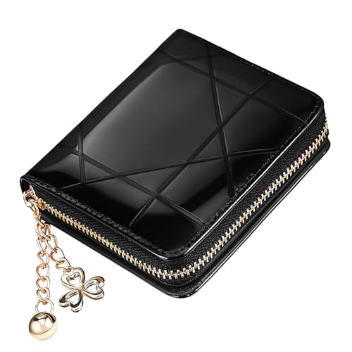 Ipetboom Damen Geldbörse aus Kunstleder mit Münzfach Kreditkartenetui und Reißverschluss Kleines Portemonnaie für Frauen Handlich Leicht und Sicher für Alltag und Reisen Geeignet von Ipetboom