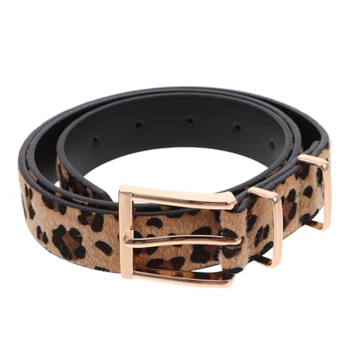 Ipetboom Gürtel Mit Leopardenmuster Für Damen Verstellbarer Taillengürtel Mit Tiermuster-imitat Passend Für Jeans Und Kleider Für Modische Outfits von Ipetboom