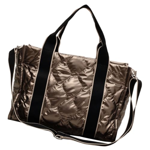 Ipetboom Damen Handtasche Wasserabweisendem Material Schlichte Umhängetasche für Einkauf Freizeit Reisen Große Kapazität Leicht Tragbar für Verschiedene Anlässe in Champagnerfarbe Ipetboom Damen Handtasche Wasserabweisendem Material Schlichte Umhängetasche für Einkauf Freizeit Reisen Große Kapazität Leicht Tragbar für Verschiedene Anlässe in Champagnerfarbe von Ipetboom