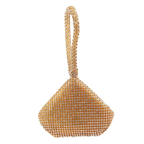 Ipetboom Damen Handtasche mit Funkelnden Strasssteinen Kleine Abendtasche Hochwertigem Tragbare Party Tasche Gold Stilvoll für Hochzeiten und Besondere Anlässe Ipetboom Damen Handtasche mit Funkelnden Strasssteinen Kleine Abendtasche Hochwertigem Tragbare Party Tasche Gold Stilvoll für Hochzeiten und Besondere Anlässe von Ipetboom
