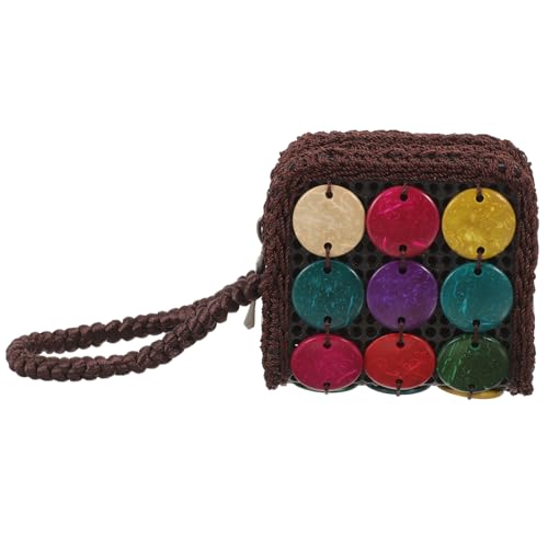 Ipetboom Damen Münzbeutel Kleines Portemonnaie für Frauen Stilvolle Woven Geldbörse für Kleingeld Praktische für Persönliche Gegenstände Funktional von Ipetboom