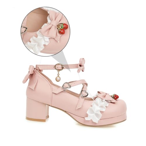 Ipetboom Damen Pumps mit Mittlerem Absatz Atmungsaktiv Modischer Stil Bequeme Langlebige Schuhe für Frühling Herbst Geeignet für Alltag Party und Arbeit von Ipetboom