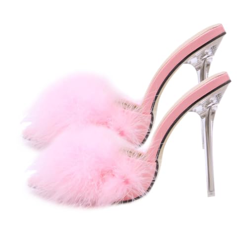 Ipetboom Damen Sandalen Absatz Spitz Zeh High Heels Leichtes Design Sommer Outdoor Komfortable Schuhe von Ipetboom