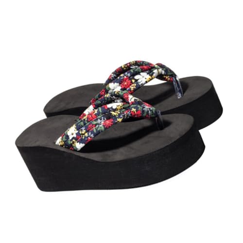 Ipetboom Damen Sandalen mit Dicker Sohle Bequeme Sommer Slipper Modische Plateau Keilabsatz Pantoletten Atmungsaktive Outdoor Hausschuhe für Freizeit und Alltag von Ipetboom