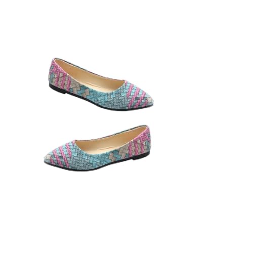 Ipetboom Damen Spitze Ballerinas Flach Atmungsaktiv Jahreszeiten Schuhe Modisch Leicht Einfach Anzuziehen für Sommer und Freizeit von Ipetboom