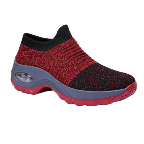 Ipetboom Damen Sportschuhe mit Dicker Sohle Atmungsaktiv Federnd Freizeitschuhe für Training und Alltag Geeignet von Ipetboom